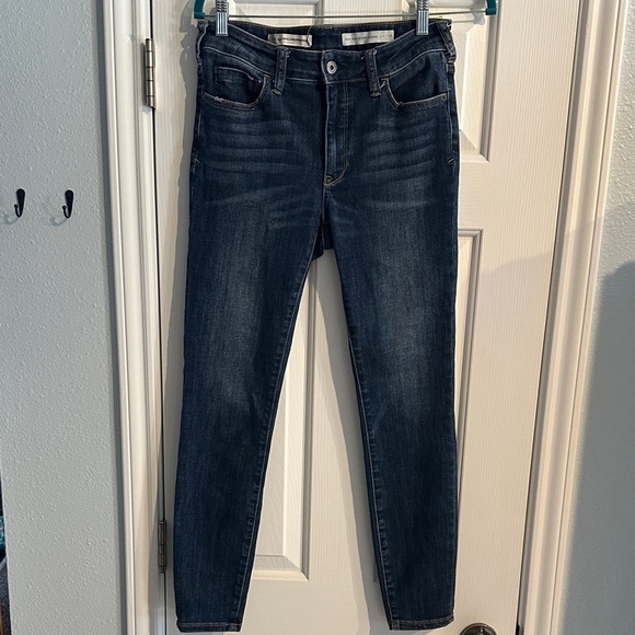 Anthropologie Pilcro High Rise Denim Leggings Casual Women’s 28 Classic - Picture 2 of 11